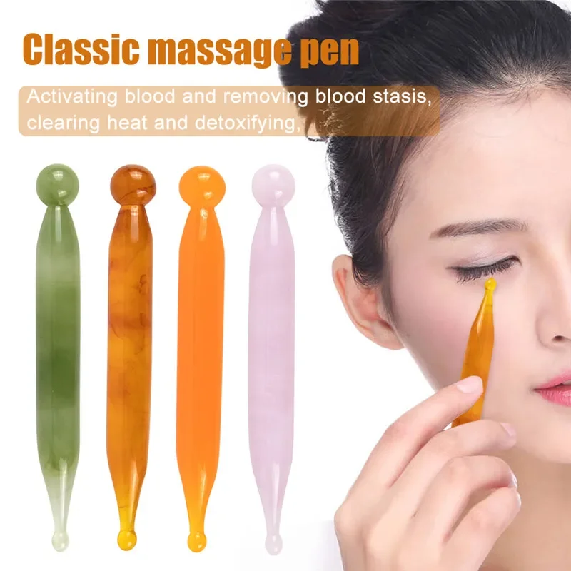 Natural Beeswax Stick Gua Sha Facial Massage Acupunctur Point Pen Chinese Medicine Guasha Beauty Messager Tool