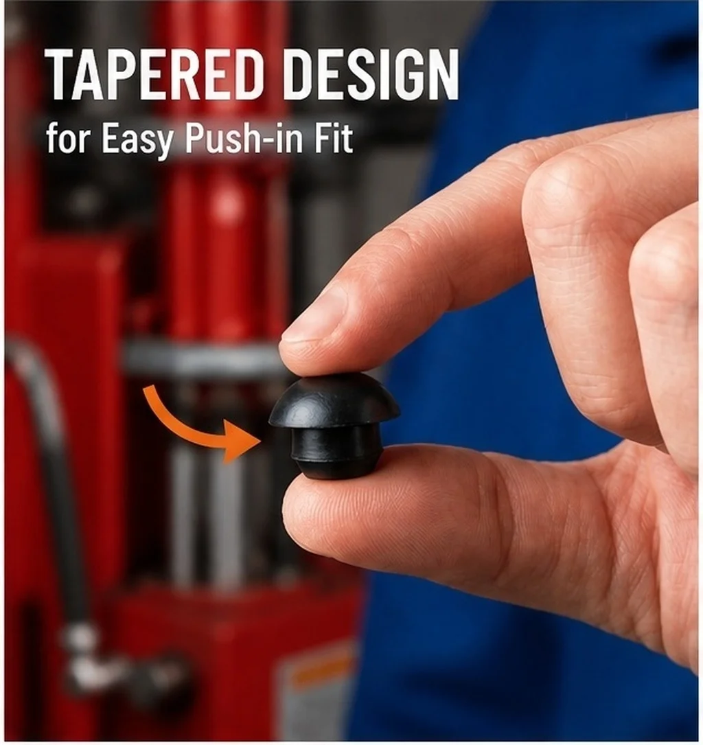 Hydraulic Jack Oil Filler Plugs 10 Pack Rubber Horizontal Floor Jack Replacement Parts Strong Sealing