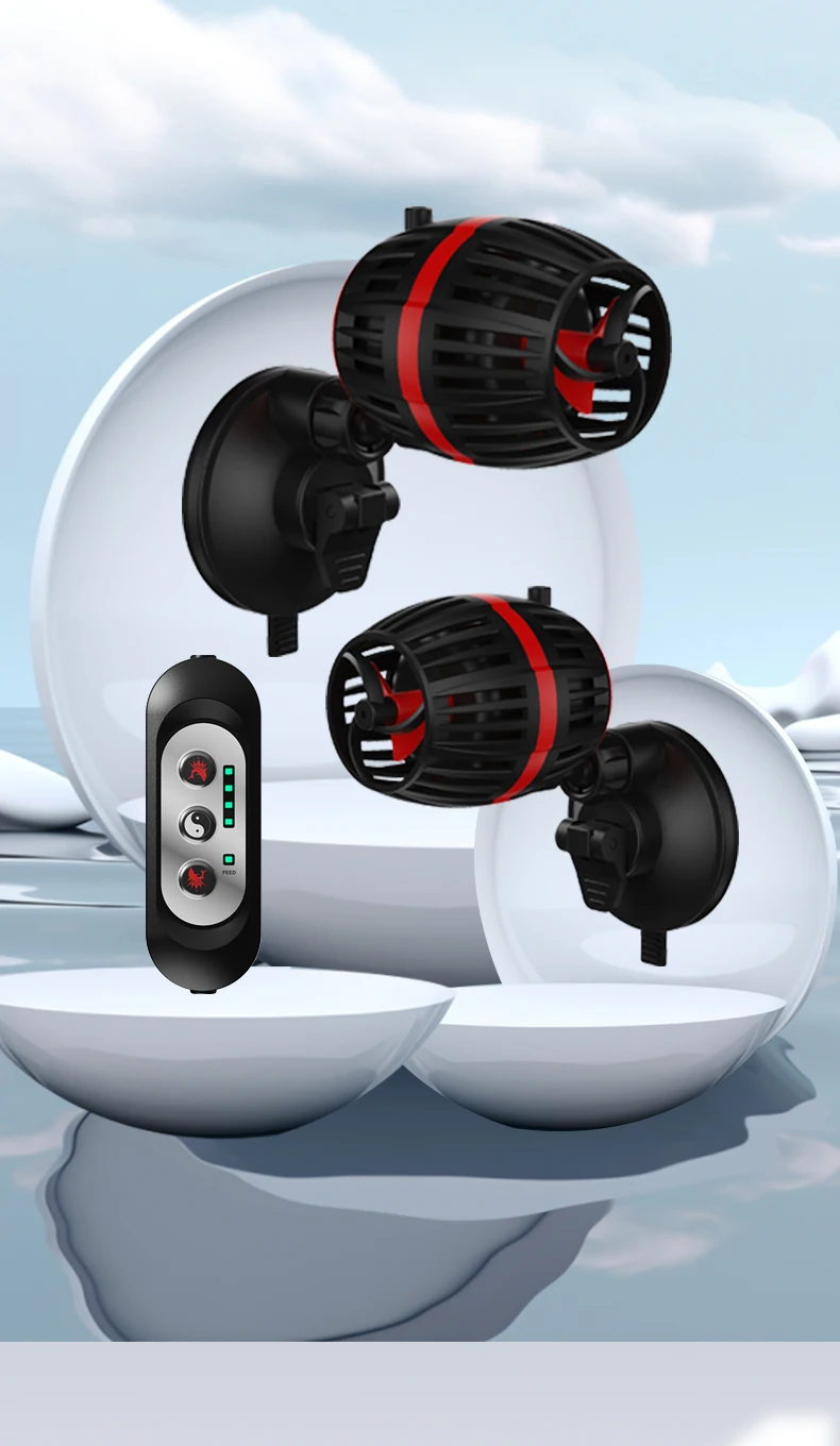 110V-240V fish tank wave pump bottom blow ultra-quiet small variable frequency circulation pump fecal blower sea tank flow pump