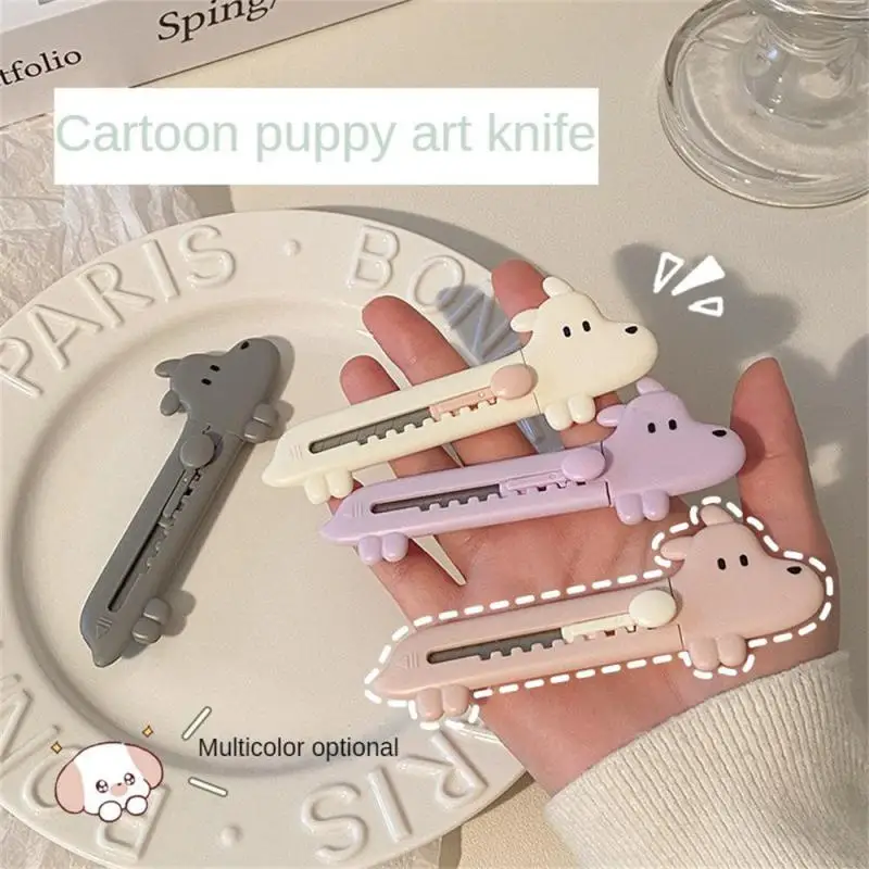 

1 Piece Cute Puppy Cutter Utility Knife Art Student Art Tools Creative Stationery School Supplies Products Accessories Knife