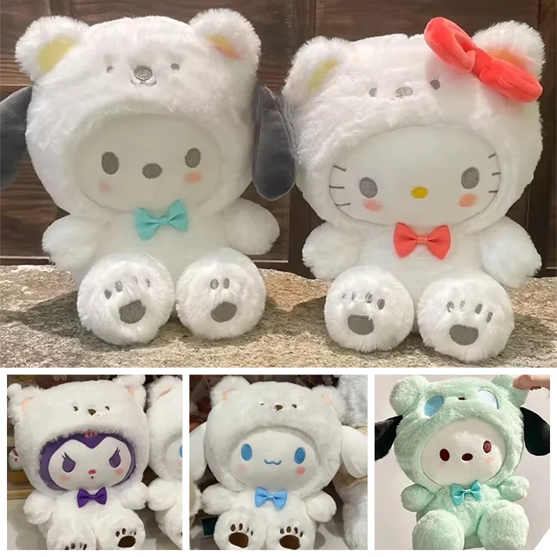 

Плюшевая игрушка Hello Kitty, милая плюшевая кукла Куроми, потому что медведь, булочка с корицей, Pochacco, игрушки для детей, подарки на день рождения, Рождество