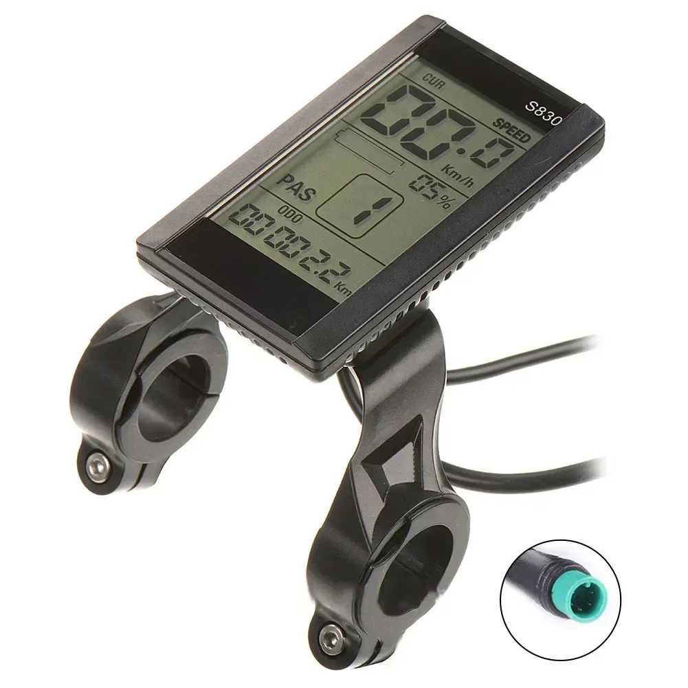 EBike Scooter S830 Display LCD Display impermeabile 24V 36V interfaccia SM facile da usare varietà di funzioni