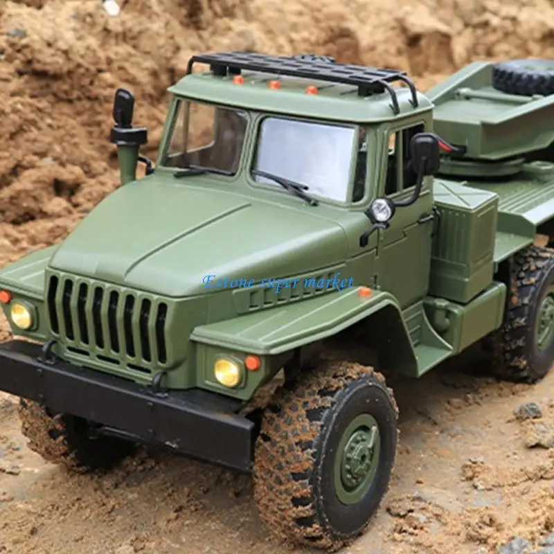 090B Camion telecomandato giocattolo per camion con rimorchio elettrico per veicolo ingegneria realistico per regali