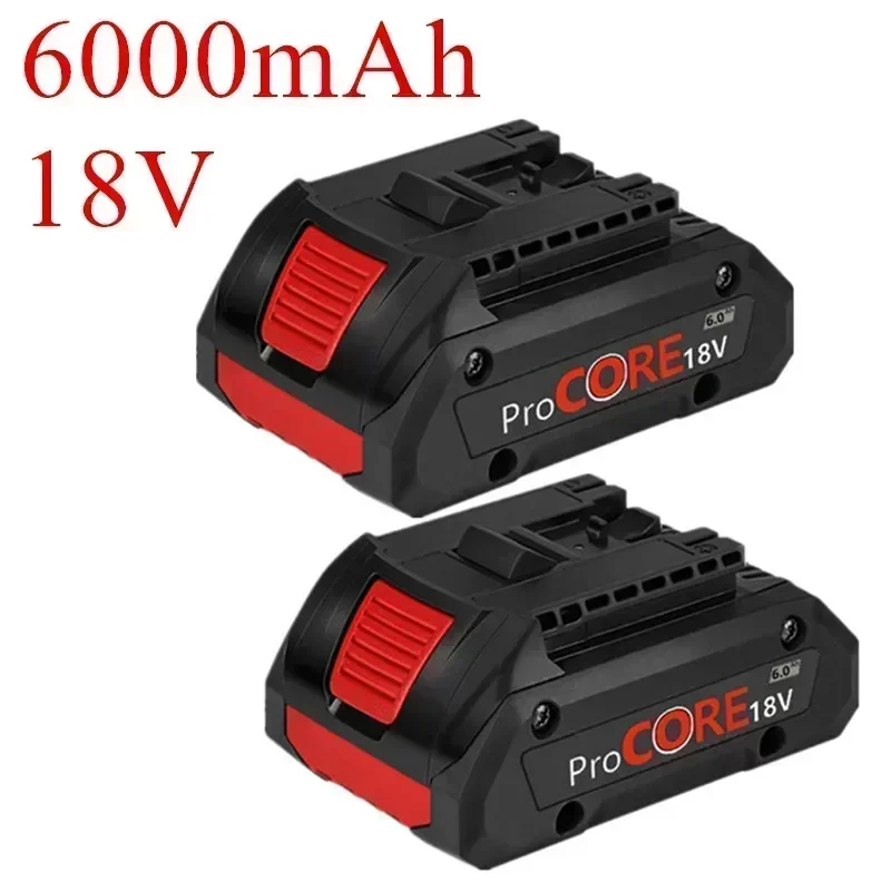 Batterie Li-Ion améliorée 6,0 Ah 18 V, petite et légère, compatible avec l'outil de perçage Bosch 18 V Max 1600A016GB