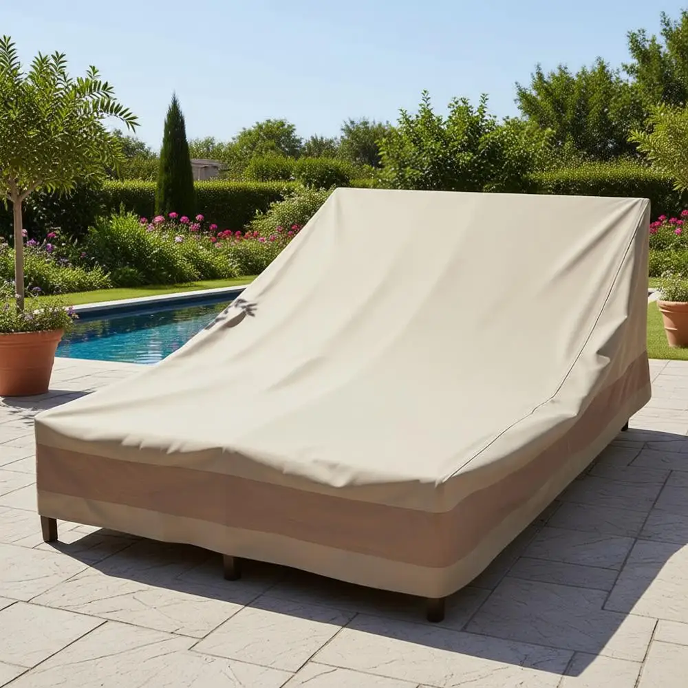 

Чехол для шезлонга для патио шириной 82 дюйма - водонепроницаемый защитный чехол для мебели