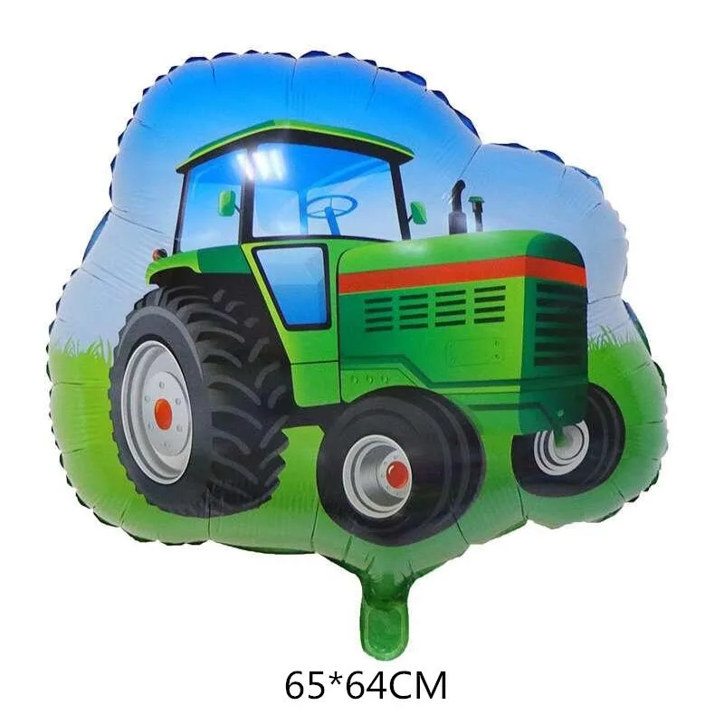 Farm Green Tractor Party Happy Birthday Banners Plates Napkins Tablecloths Farm Themed Birthday Party Supplies Decors