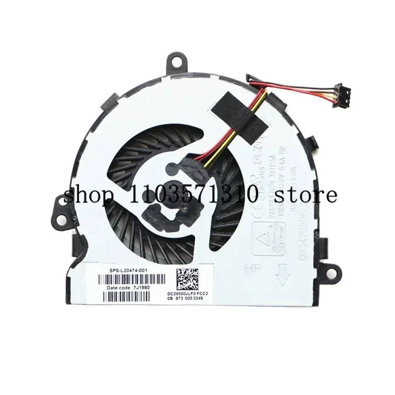 

yeM New Original laptop CPU cooling fan for HP 250 255 256/G7 15-da 15-db 15-Dr 15-dx TPN-C136 L20474-001 JM