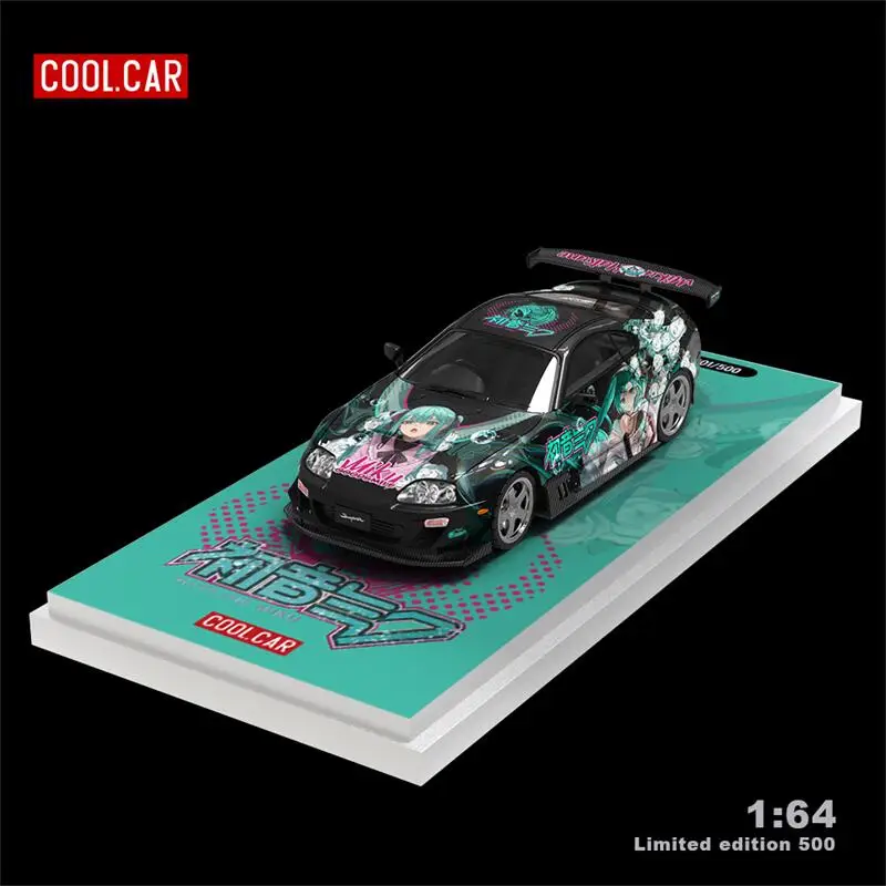 

**Pre-Order** Cool Car 1:64 Supra A80Z Black Blue Limited500 Diecast Model Car