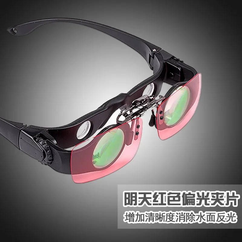 New 8x glasses head wearing telescope fishing zoom in to see drift telescope fishing glasses