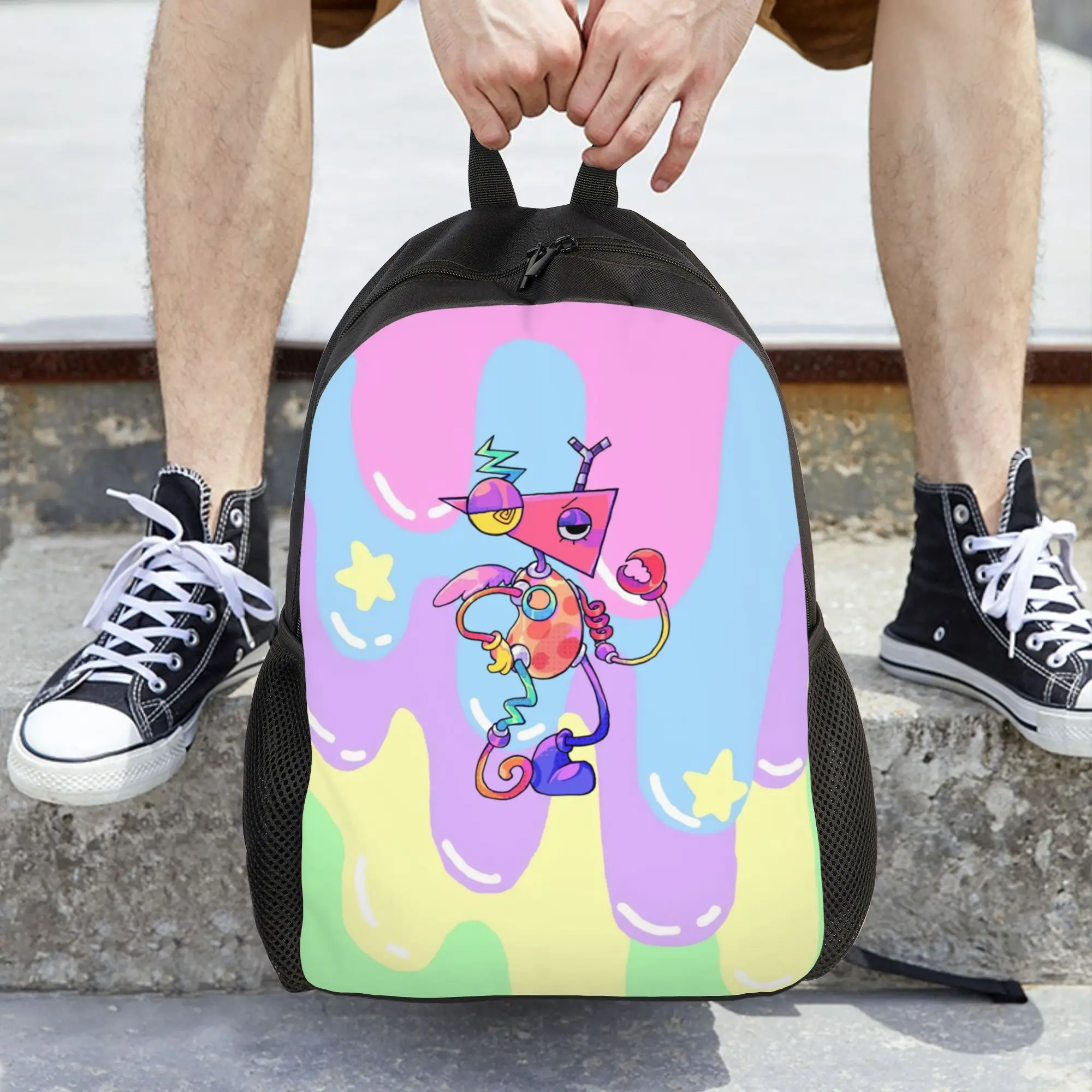 Cartoon Digitals Circus Zooble Women Backpack Trend Student School Bag  Computer Backpack Teenage Travel Shoulder Bag