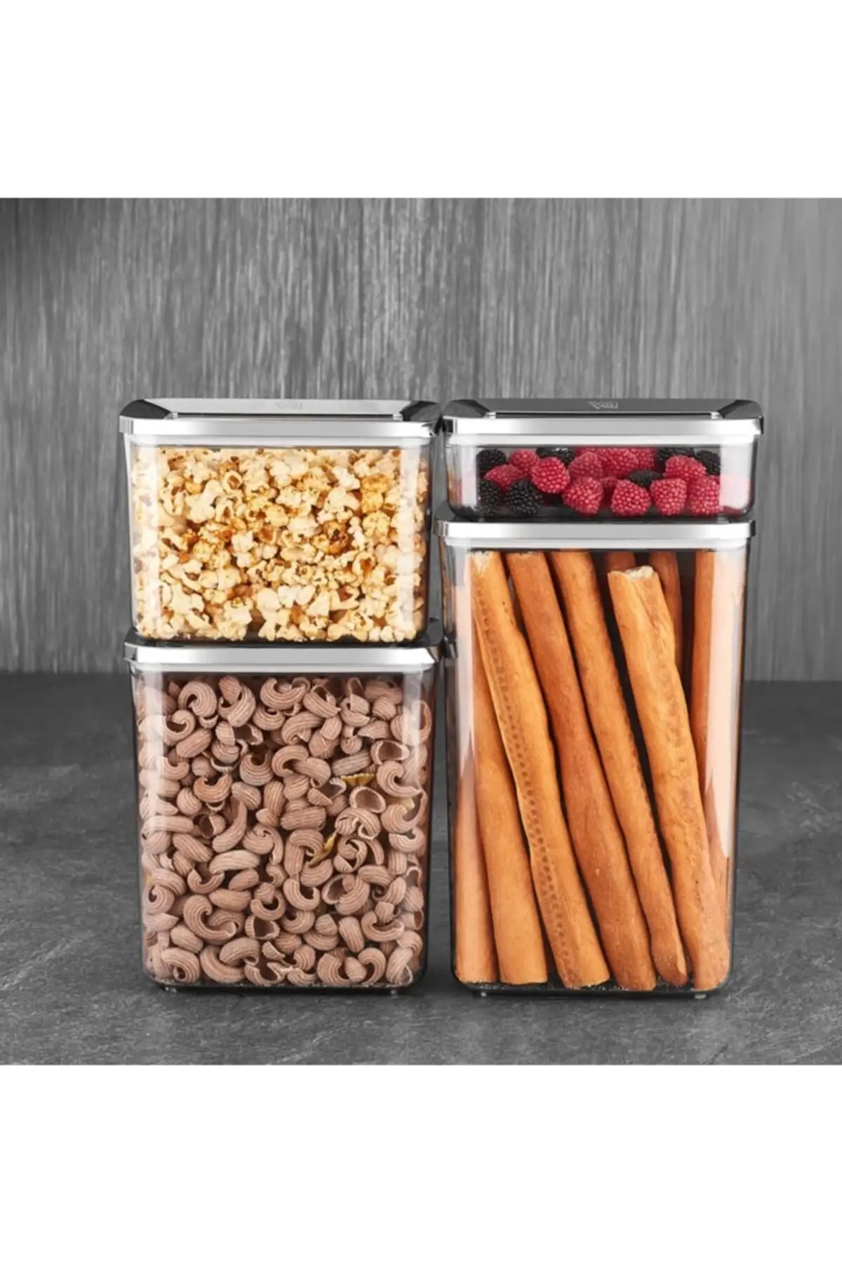 

DOLBOVI rectangular smoked storage container set 4