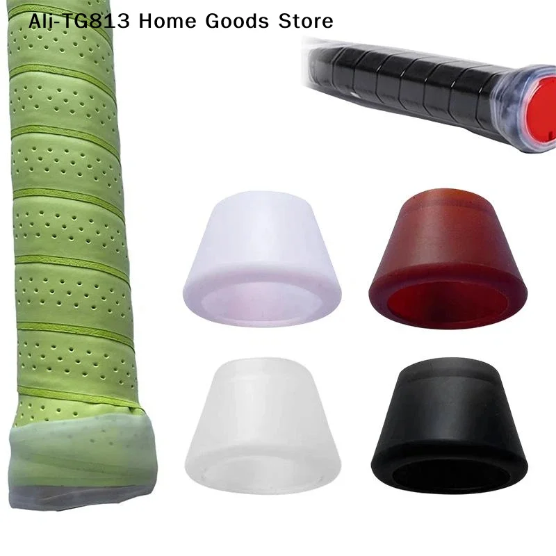 

[TG813]Tennis Racket Handle End Cover Protective Racquet Butt Cap Accessory Silicone Antislip Universal Easy Install