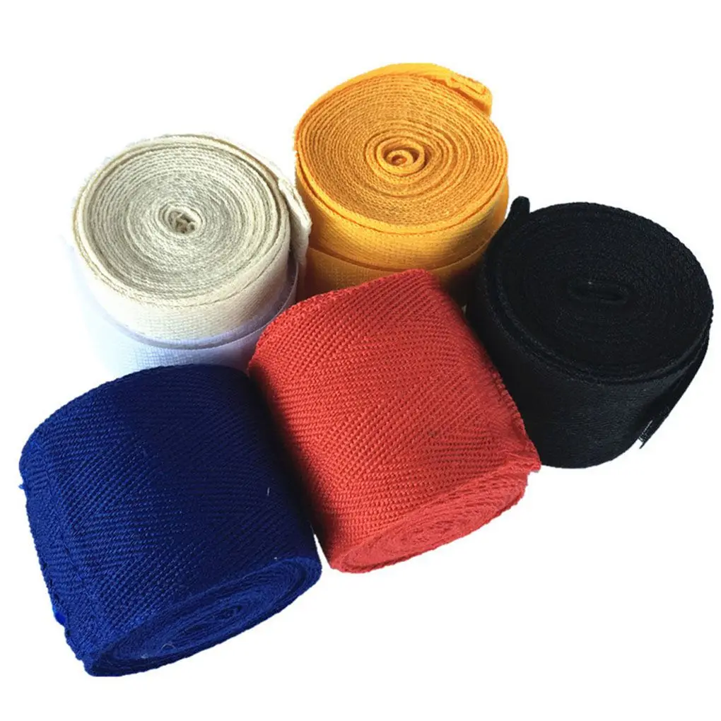 Cotton 2 5m Boxing Soft Hand Wraps Punching Wrist Bandages Protection Men Women Sport Supplies