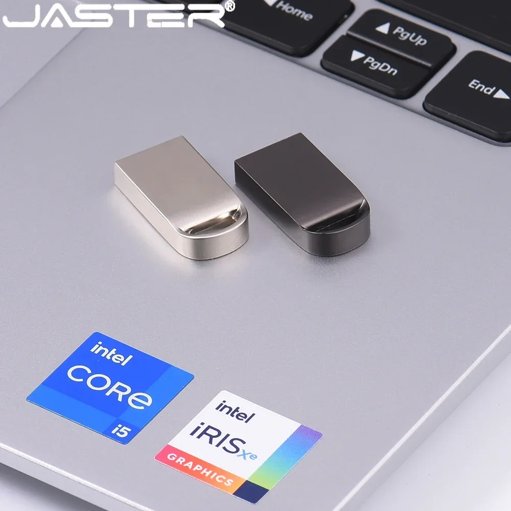 JASTER 10 UNIDS LOTE USB Flash Drive 128GB Super Mini Memory Stick de Metal 64GB Regalo Creativo Pen Drive 32GB Llavero Gratis U Disk