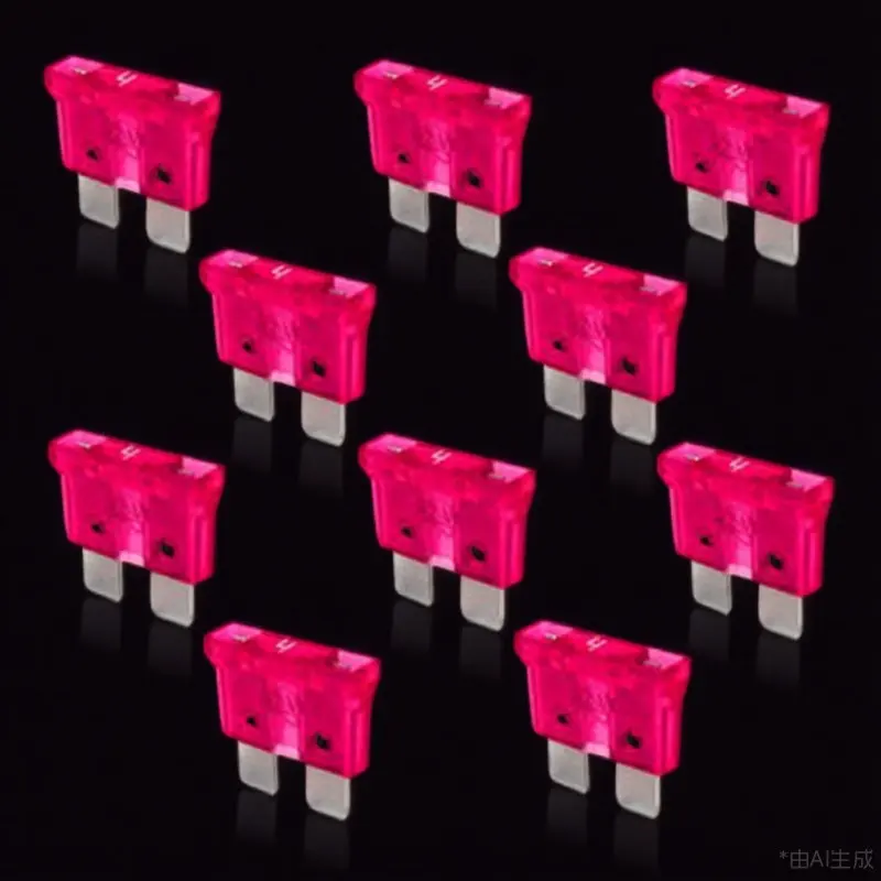 

10Pcs Fuse Kit Auto Car Truck Caravan 4a 32V Mini Fuses Pink Overload Short Circuit Protection Car Auto 4a 4 Amp