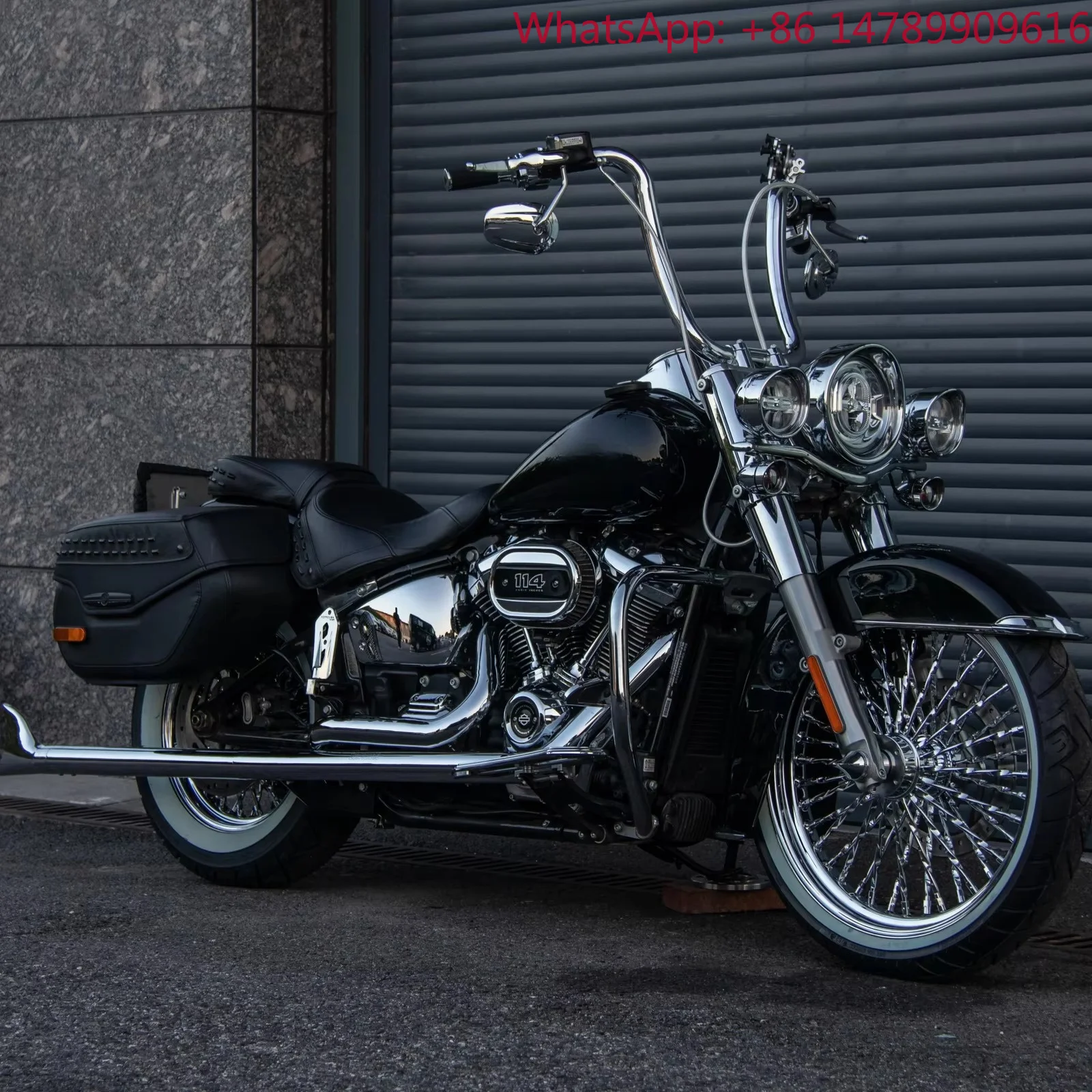 Customizablewheel Sizes.New Hoprousa Chrome Wheels Rims For Front/Rear-Durable Cali Spoke '12-later Heritage Slim DeluxeAmerican