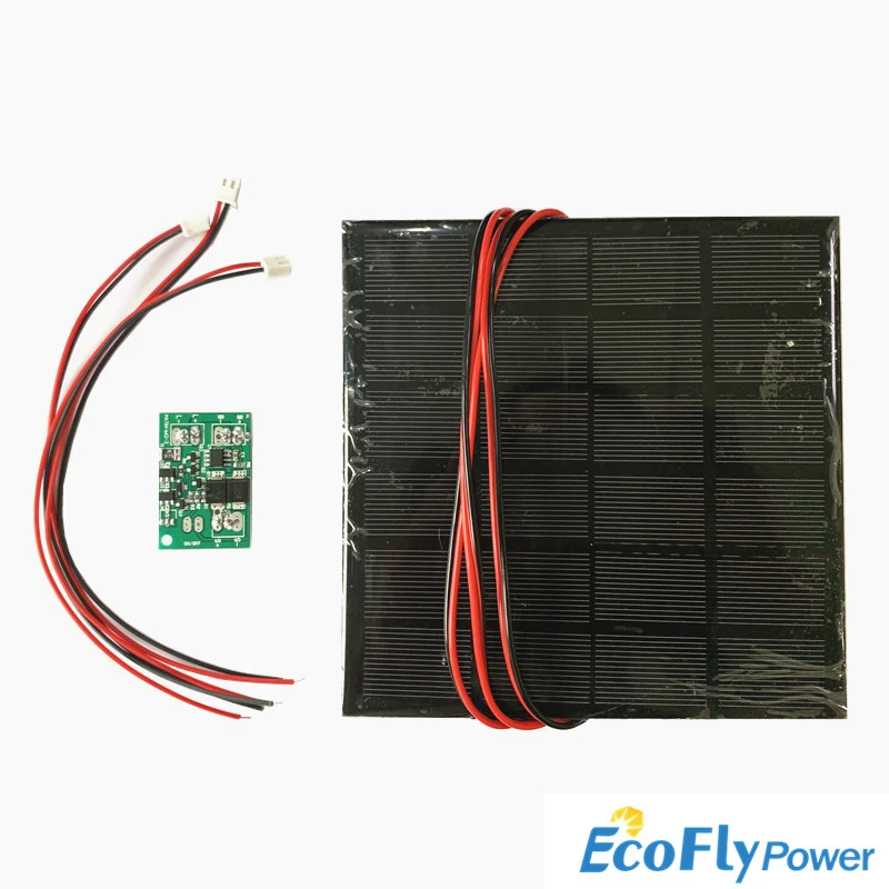 6V 3W Solar Panle with 0.6A Solar  lamp Light controller 3.7V 6V  600ma Solar Insertion Light Controller circuit board