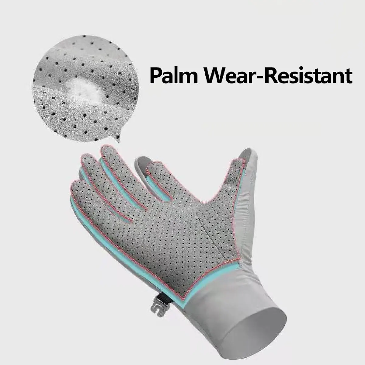 New Ice Silk Sunscreen Gloves Men's Women's Summer UV Protection Outdoor Sports Fishing Gloves Anti-Slip Finger Touchable Screen