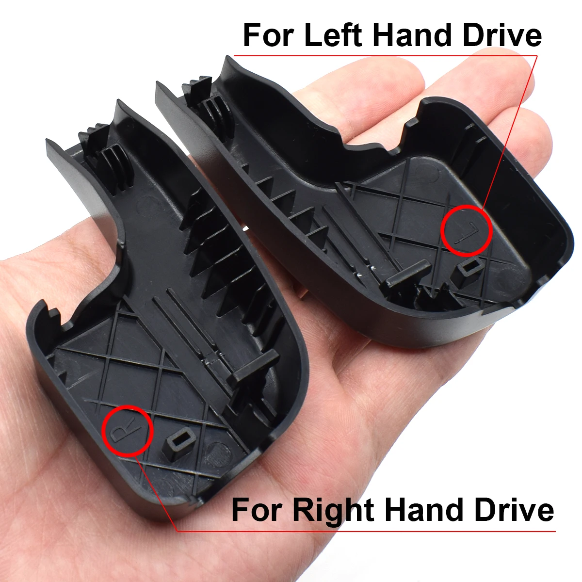 2PCS Front Windshield Wiper Arm Covers Head Nut Caps For BMW 3 E90 E91 E92 E93 2004 - 2009 61617138990 Car Replacement