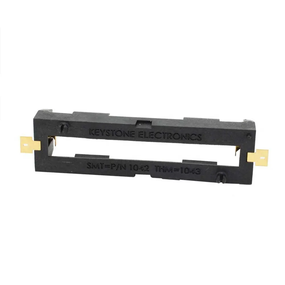 18650 SMT Battery Holder 18650 SMD Battery Box With Bronze Pins Rechargeable 18650 Battery Clip Holder Box Storage Case