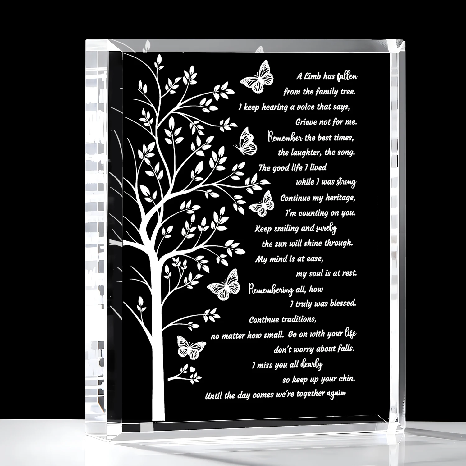 Commemorative Gift - Sympathy Gift, Suitable for Losing a Lover Acrylic Plaque Funeral Gift