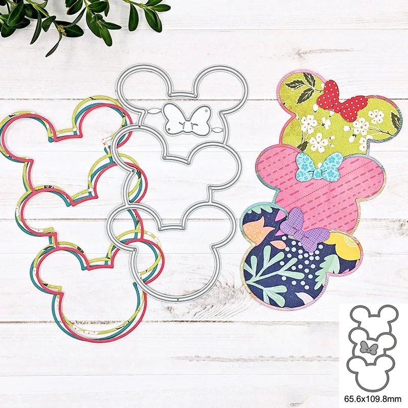

Mickey Mouse Border Metal Cutting Dies For DIY Scrapbook Cutting Die Paper Cards Embossed Decorative Craft Die Cut New Arrival