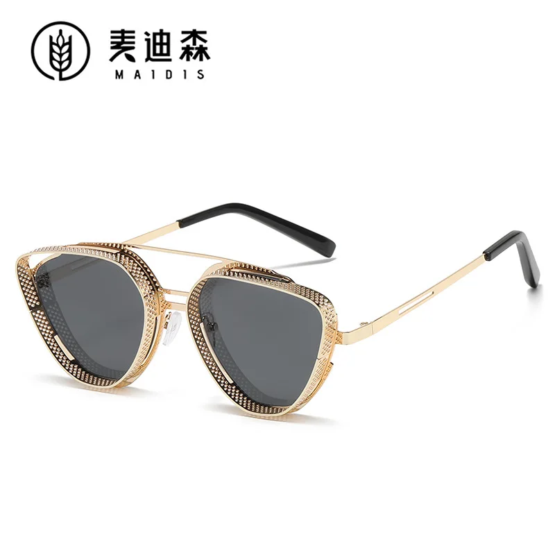 Goggle UV400 Sunglasses Men Women Punk Triangle Frame Brand Designer Rays Driving Sun Glasses Gafas De Sol New Luxury Eyewear