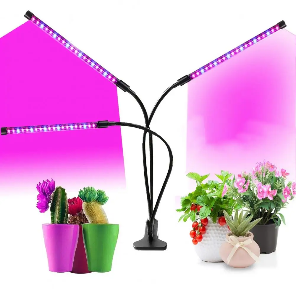 Timer-controlled Led Grow Light for Houseplants Full-spectrum Sunlight Grow Light Long Strip Design Timer