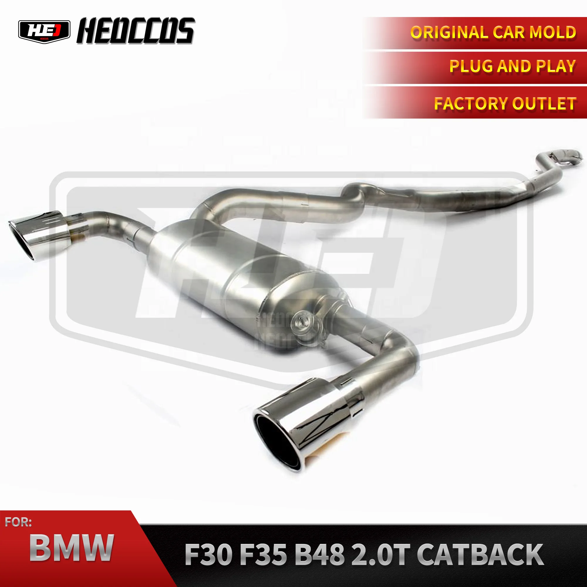 HEO Catback For BMW 3 Series 2011- N20 F30 F31 F34 G20 G21 G28 B48 316i 318i 320i 325i 328i 330i 2.0t  Exhaust