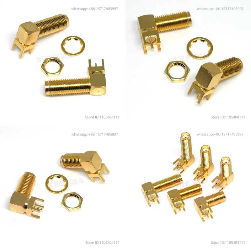 RF socket with external screw and internal hole RF mount 17/19/23mm bent leg RF extension