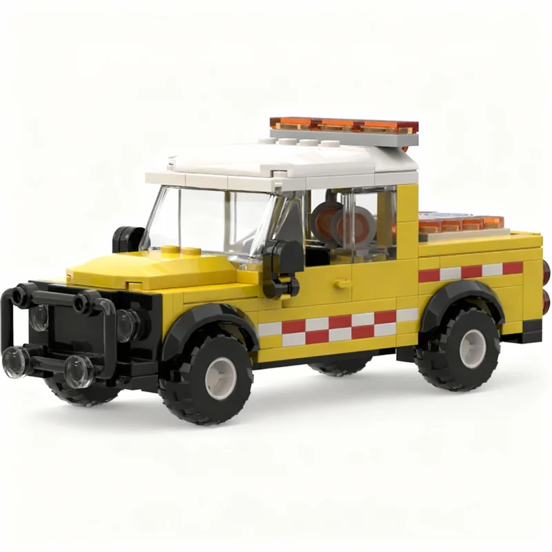 217pcs MOC Special Transport Land Rover Pilot Vehicle City Cargo Model Building Blocks DIY Creative Gift Display Decor Premium