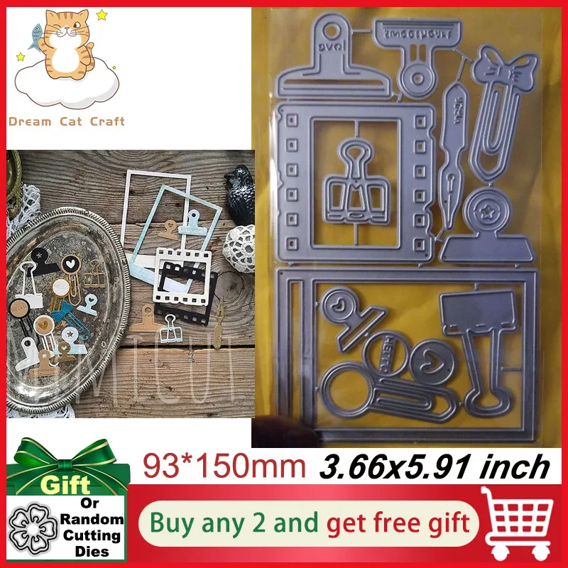 Dreamcat Film Clip Stift Reise Abdeckung Metall Schneiden Stirbt Schablone Scrapbooking DIY Album Stempel Papier Karte Präge Dekor Handwerk Neue