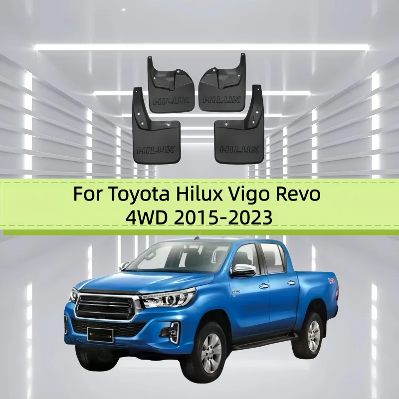 Mudflaps Mudguards Fit For Toyota Hilux Vigo Revo 4WD 2015-2023 Mudguards Tire Fenders Mud Flaps Wheel Guards Accessories