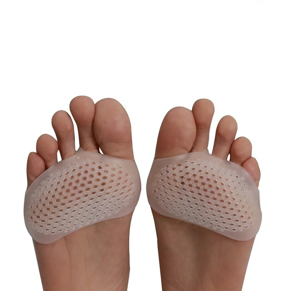 Calcetines de silicona para el cuidado de los pies, medias finas de Gel hidratante con agujeros agrietados, herramienta para el cuidado de los pies, 2 piezas