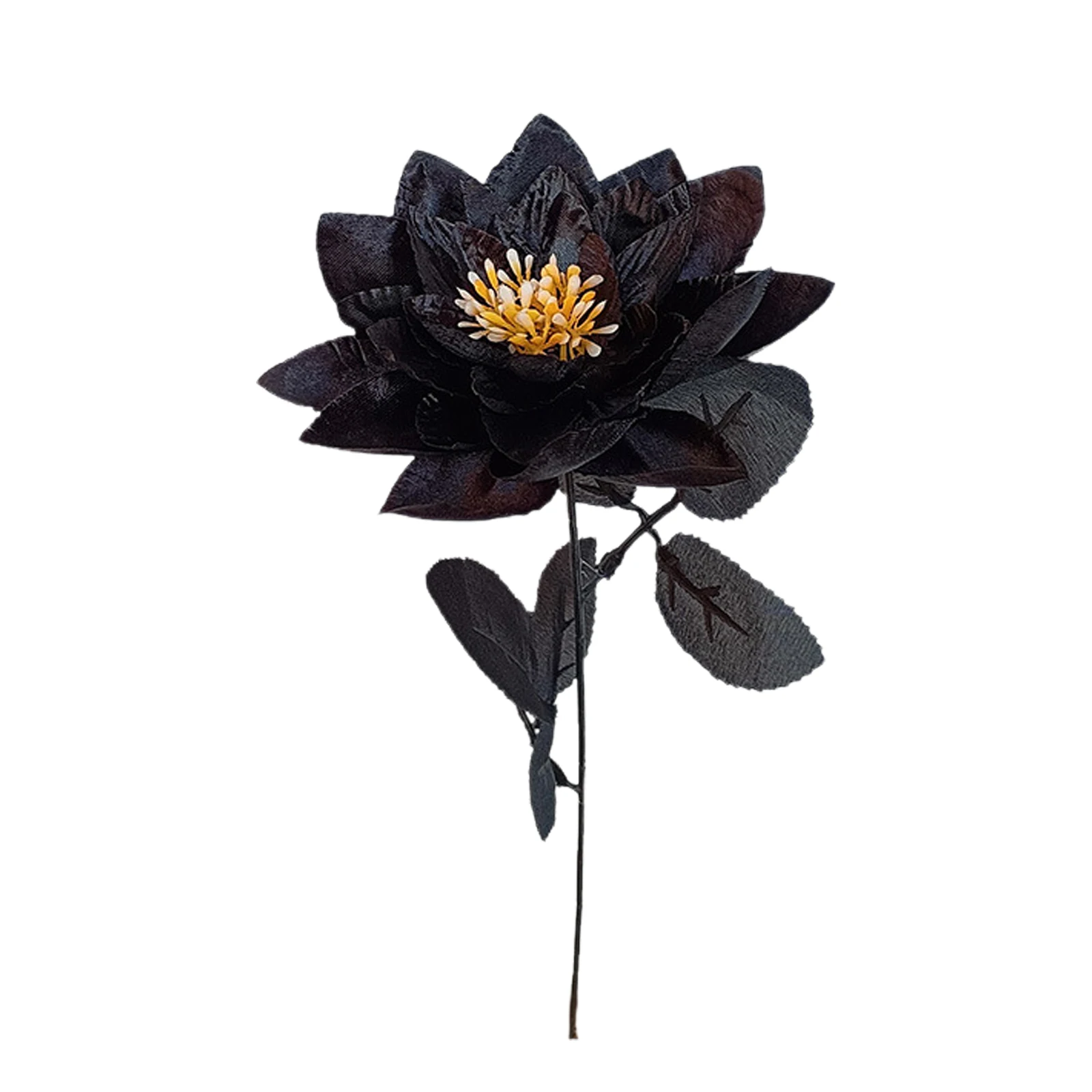 1PC Black Fake Flowers Foral Arrangements Wedding Decor Plastic DIY Bouquet Iron Wire Table Centerpieces Christmas Decorations