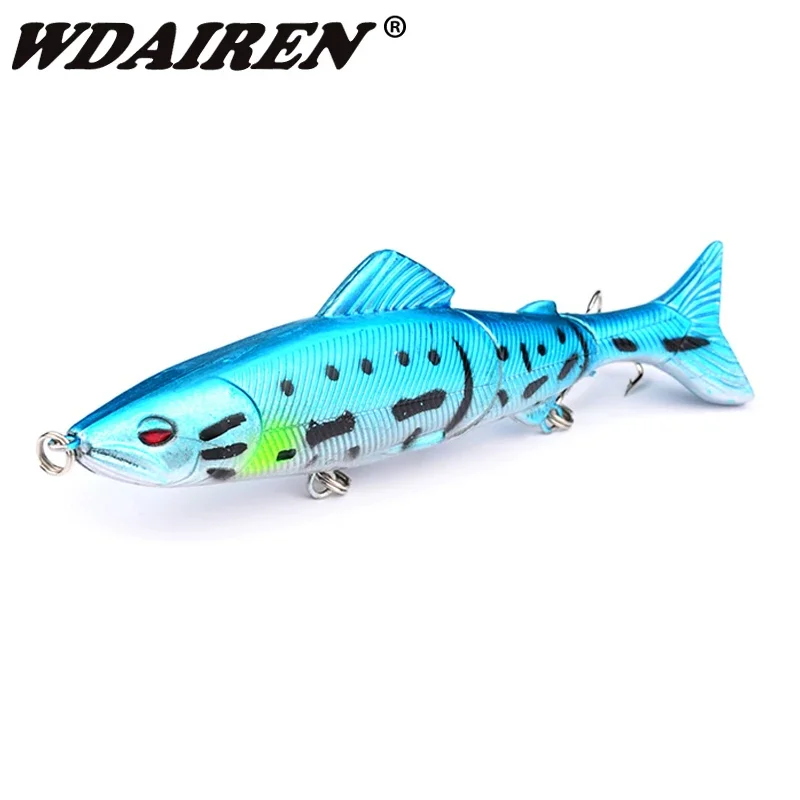 1 Pc 3 Segments Wobblers Fishing Lure 13cm 18.5g Multi Jointed Swimbait Hard Bait Fishing Tackle for Bass Isca Crankbait