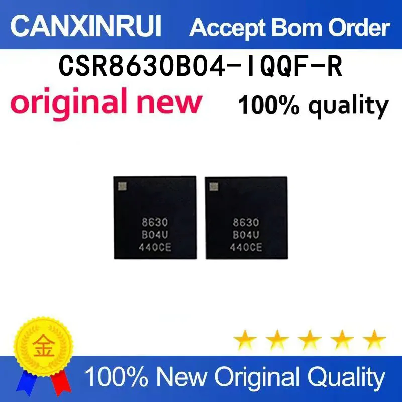 

(5pcs-100pcs）Brand new original CSR8630B04-IQQF-R silk screen 8630 QFN spot chip