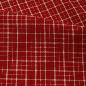 Vintage striped cotton fabric, red linen grid, Japanese style tablecloth, cloth bag dress, 140x50cm 6 Main Sales Bag Screen - №2