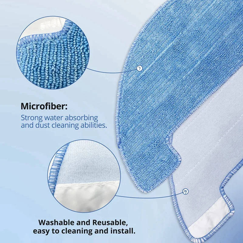 Ersatz-Mopptuch-Pads, kompatibel mit Coredy R750, R500, R550, R580, G800, G850 Roboter-Staubsauger zubehör