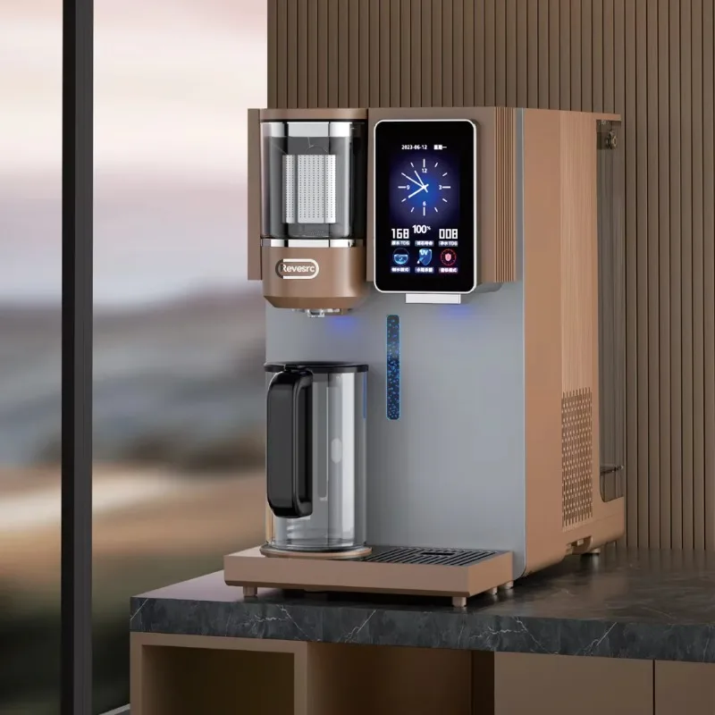 

2025Smart LCD Touch Screen Automatic Hot And Cold Drinking Water Purifier Freestanding Water Filter Dispenser Coffee Maker
