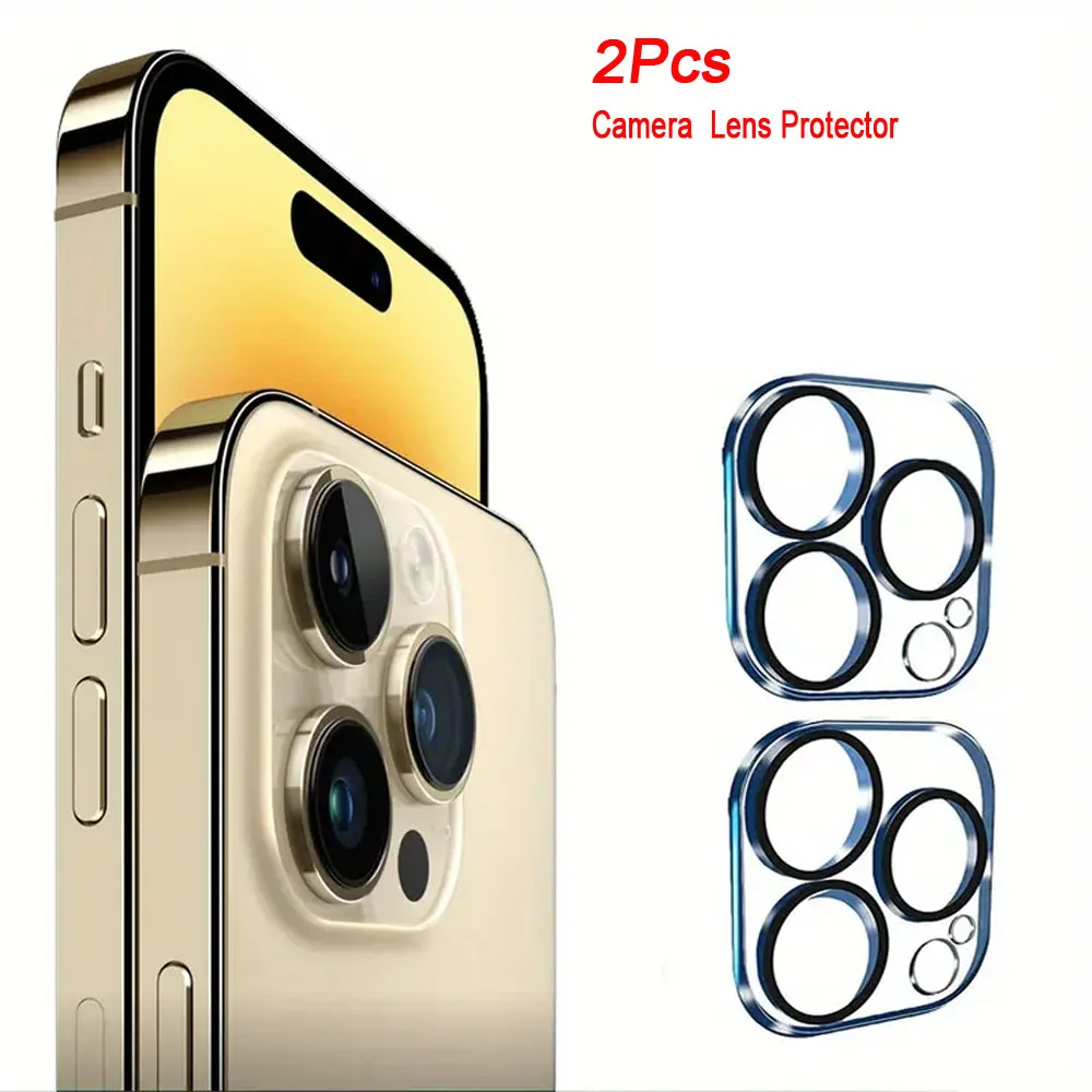 2Pcs Camera Lens Protector for iphone 11 12 13 14 15 pro max protector de camara iphone 15 pro accessories iphone15  14 pro max