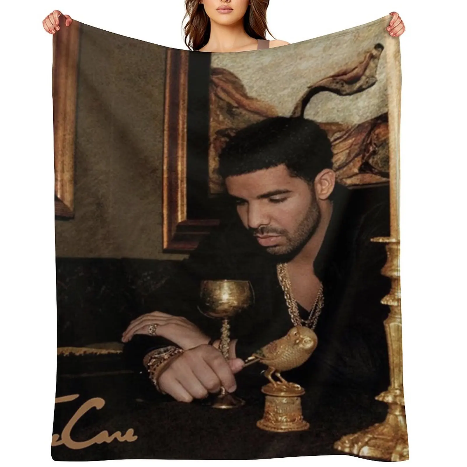

Take Care Drake Throw Blanket Thermal Camping Blankets For Sofas Soft Big Blankets