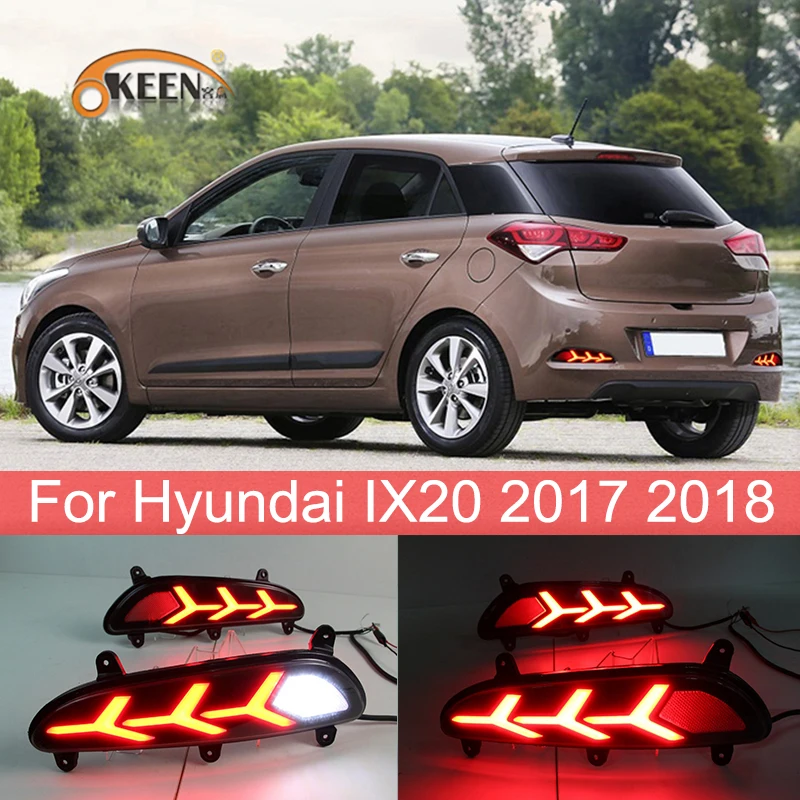 

Turn Signal Light Multi-function Rear Bumper Reflector Led Fog Lamp Brake Light For Hyundai IX20 2017 2018