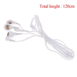 Massager Electrode Wire Plug 3.5mm 4 /2 Buttons Electrode Lead Wires Connecting Cables for Digital TENS Therapy Machine