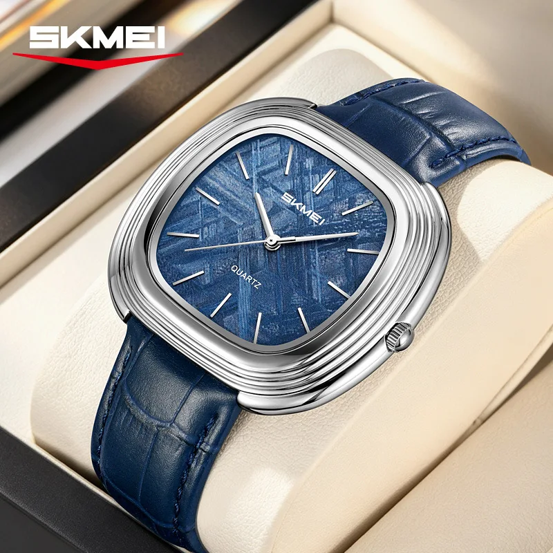 

Top Luxury Square Man Watch Date Waterproof Luminous Men Wristwatch High Quality Leather Men's Quartz Watches+Box Reloj 2731
