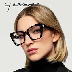 Retro Thick Frame Myopia Glasses for Women Cat Eye Anti Blue Light Reading Eyeglasses Prescription Eyewear Diopter 0 -To -600