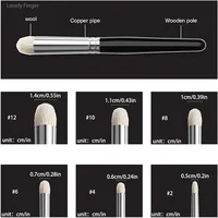 3pcs/6pcs Dry Brush Miniature Painting Drybrush , Professional Modellers Miniature Paint Brushes, Enamel Figurines Painting 2