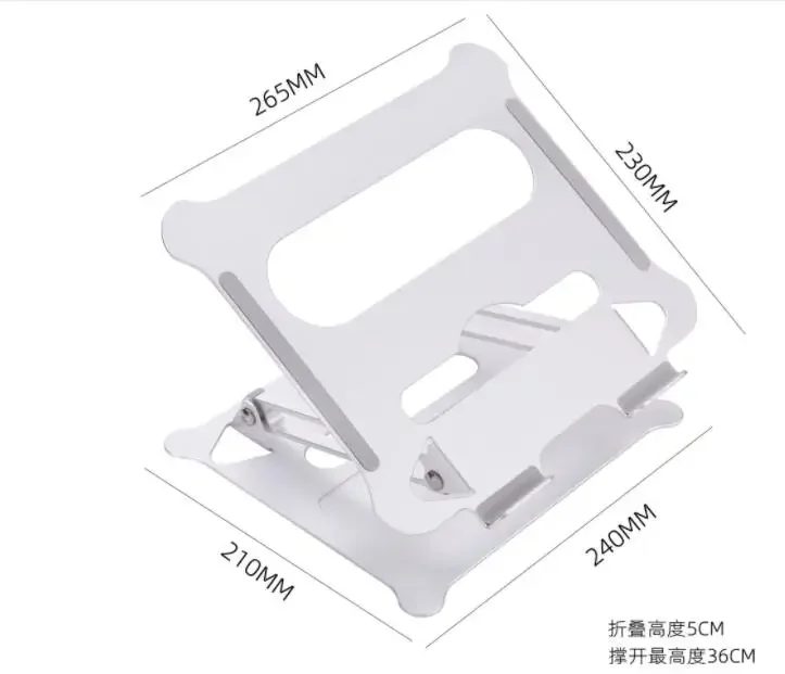 New laptop stand, desktop heat dissipation station, vertical foldable lifting plate, universal aluminum alloy stand