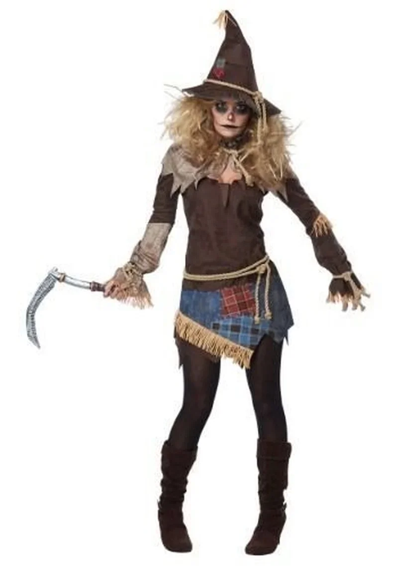 Halloween Heks Cosplay Tovenares Fantasie Feestjurk Duivel Kostuum