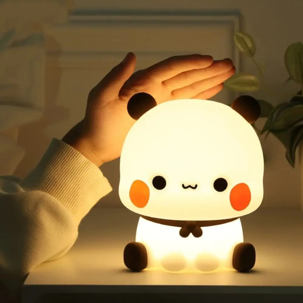 Room Decor USB Rechargeable Bubu Dudu Led Night Dimming Soft Bedside Night Light Silicone Cartoon Sleep Night Lamp Baby Kid